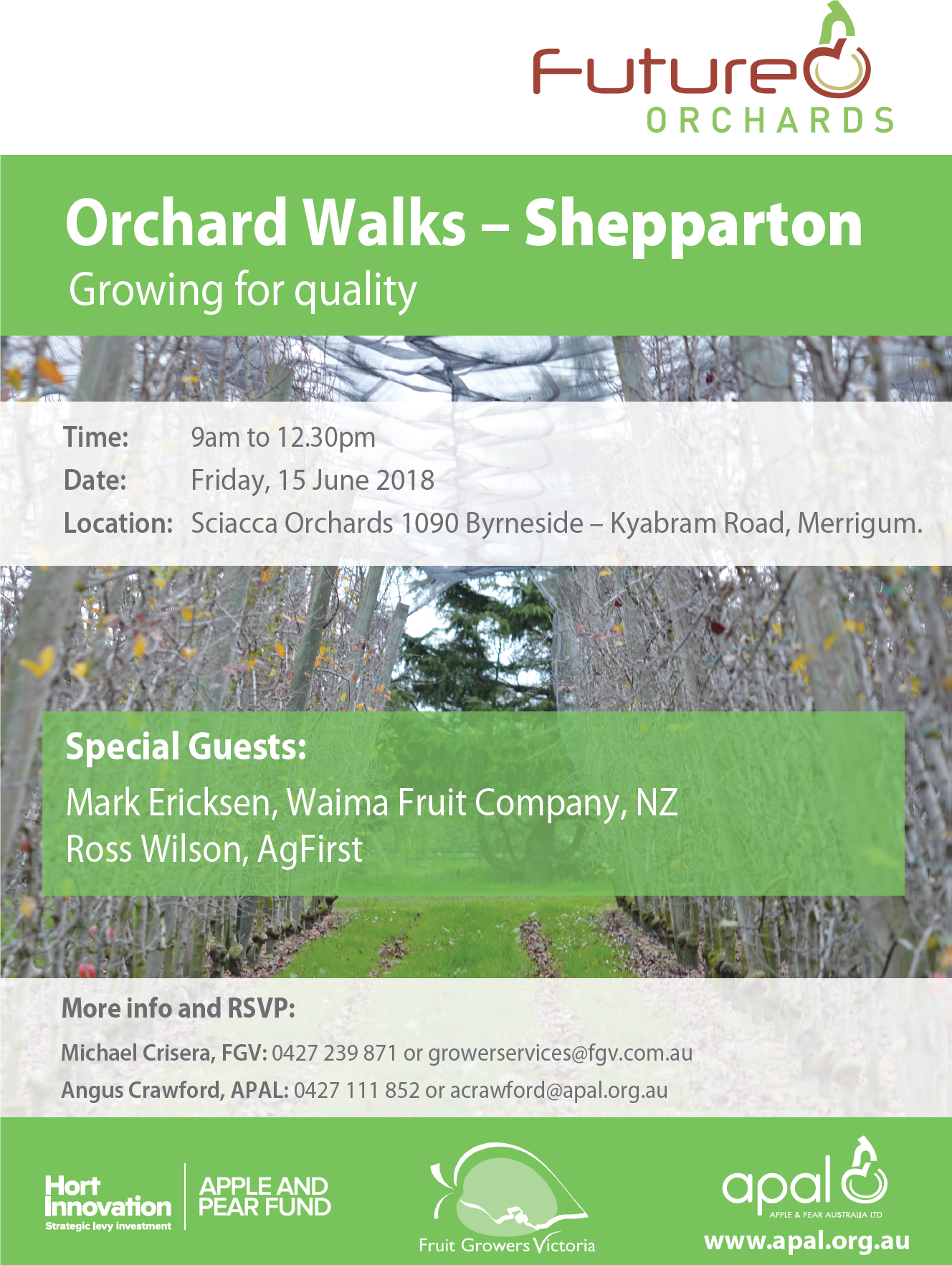 Future Orchards Orchard Walks Shepparton June 2018