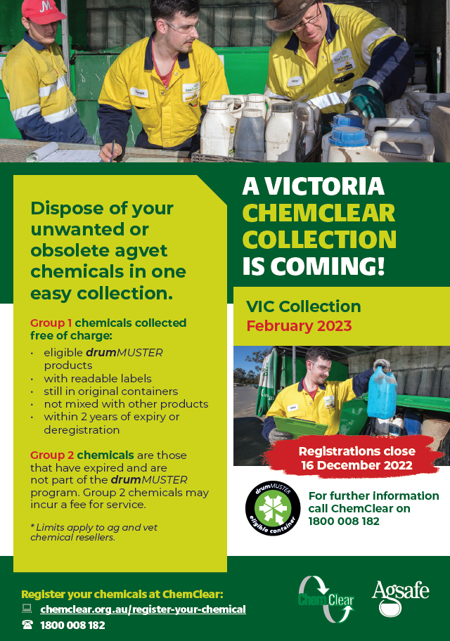 ChemClear is coming to Victoria in early 2023- Registrations close 16th December 2022