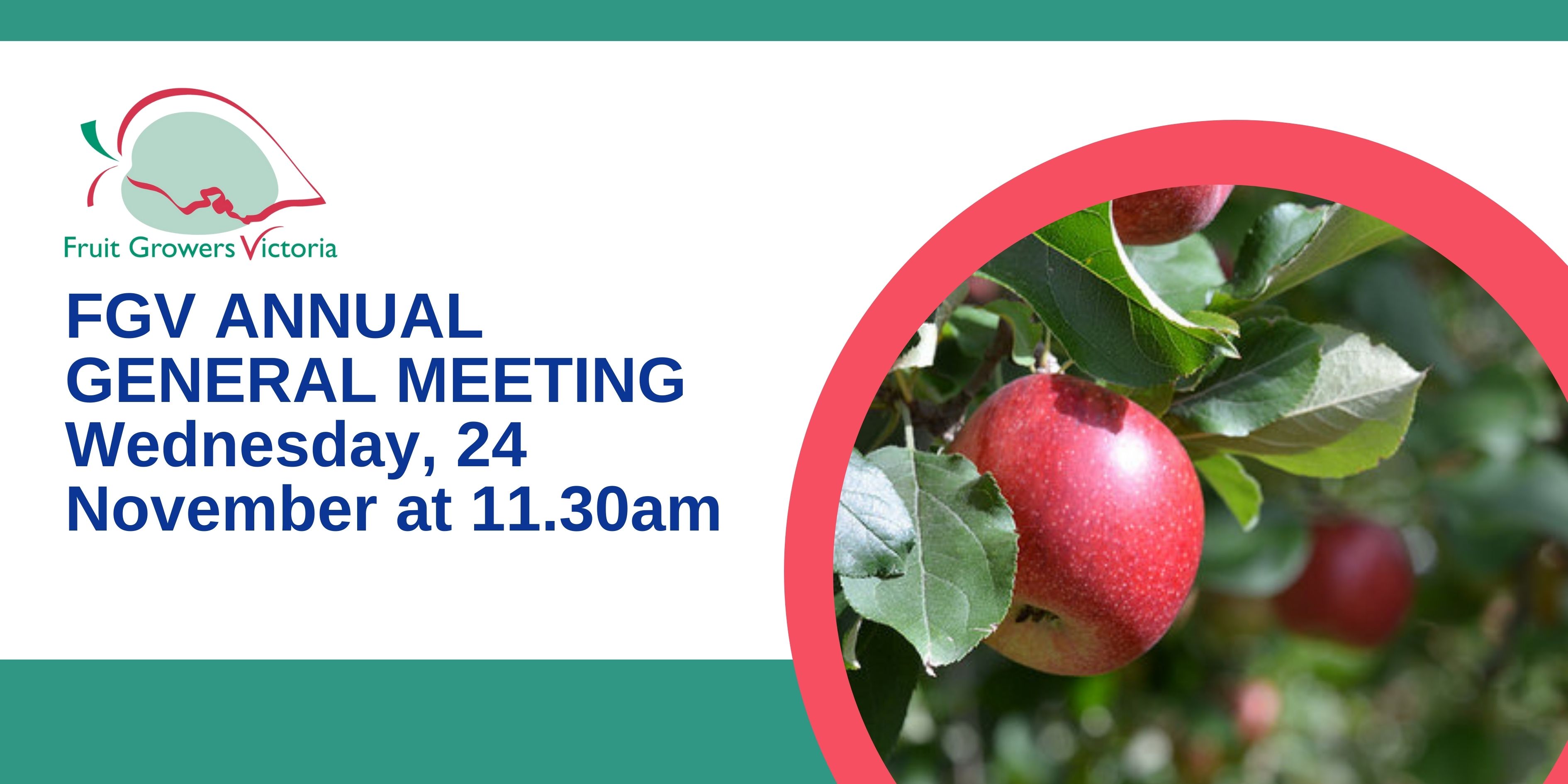 Save the Date- FGV Annual General Meeting: Wednesday 24 November at 11:30am