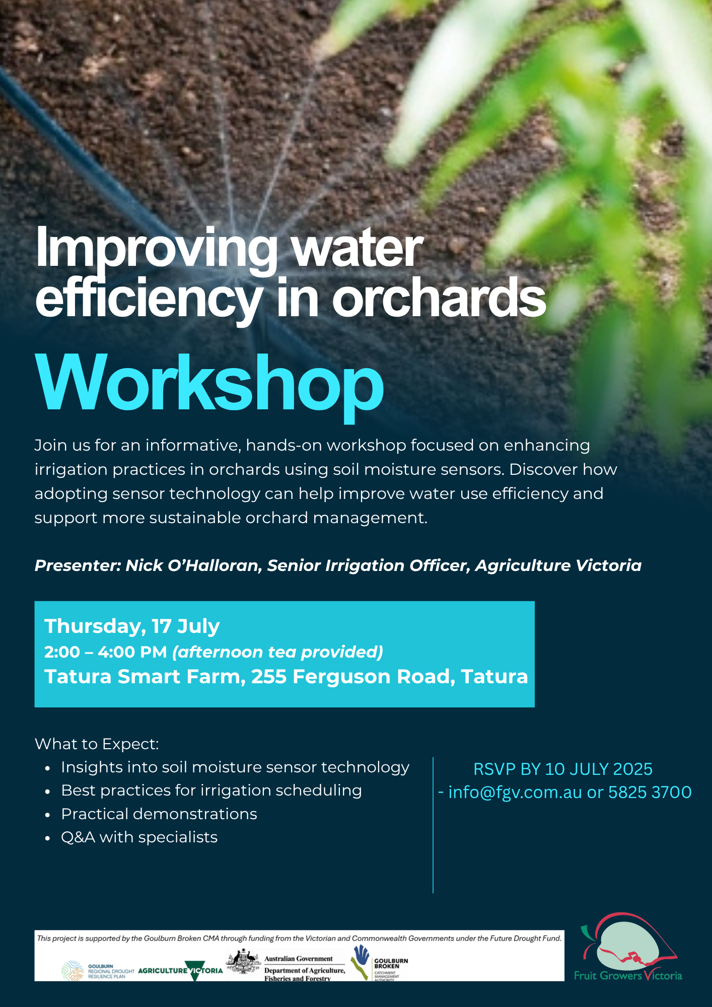 Improving Water Efficiency in Orchards
