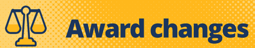 Hort Award Changes !!