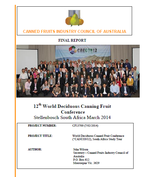 CANCON12 South Africa - Report now available