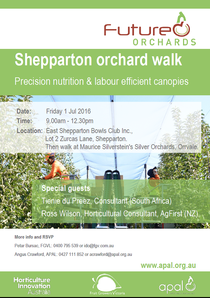 2016 Future Orchards - Northern Vic, 9.00am, 1 Jul 2016 at East Shepparton Bowls Club