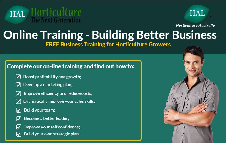 Free business training for horticulture growers