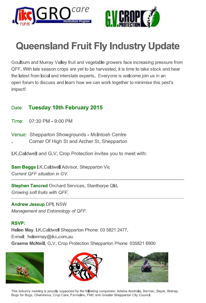 QLD FRUIT FLY INDUSTY UPDATE - 10 Feb 2015