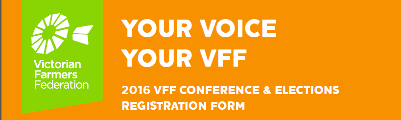 2016 VFF Conference - 20,21 & 22 July - REGISTER NOW!